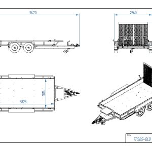 Tiki treiler TP385-DLB 3500kg 13" - Image 4