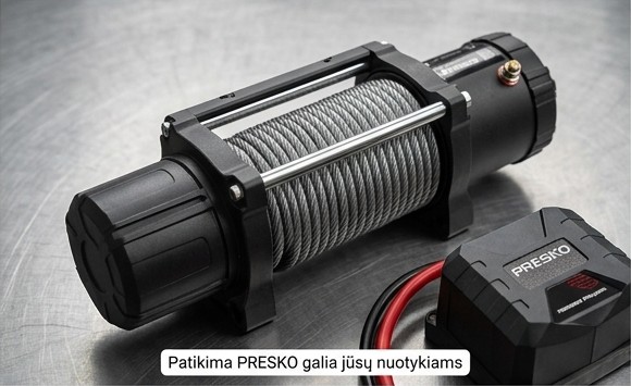 Elektrinė gervė PRESKO RAPTOR 13.5 – 12V, 6130 kg (13500 lbs)