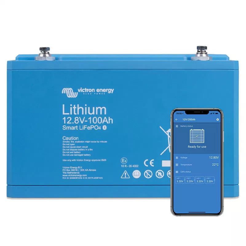 Kondicionieriaus maitinimo sistema kemperiui 1300W – Victron Lithium 12.8V-100Ah akumuliatorius
